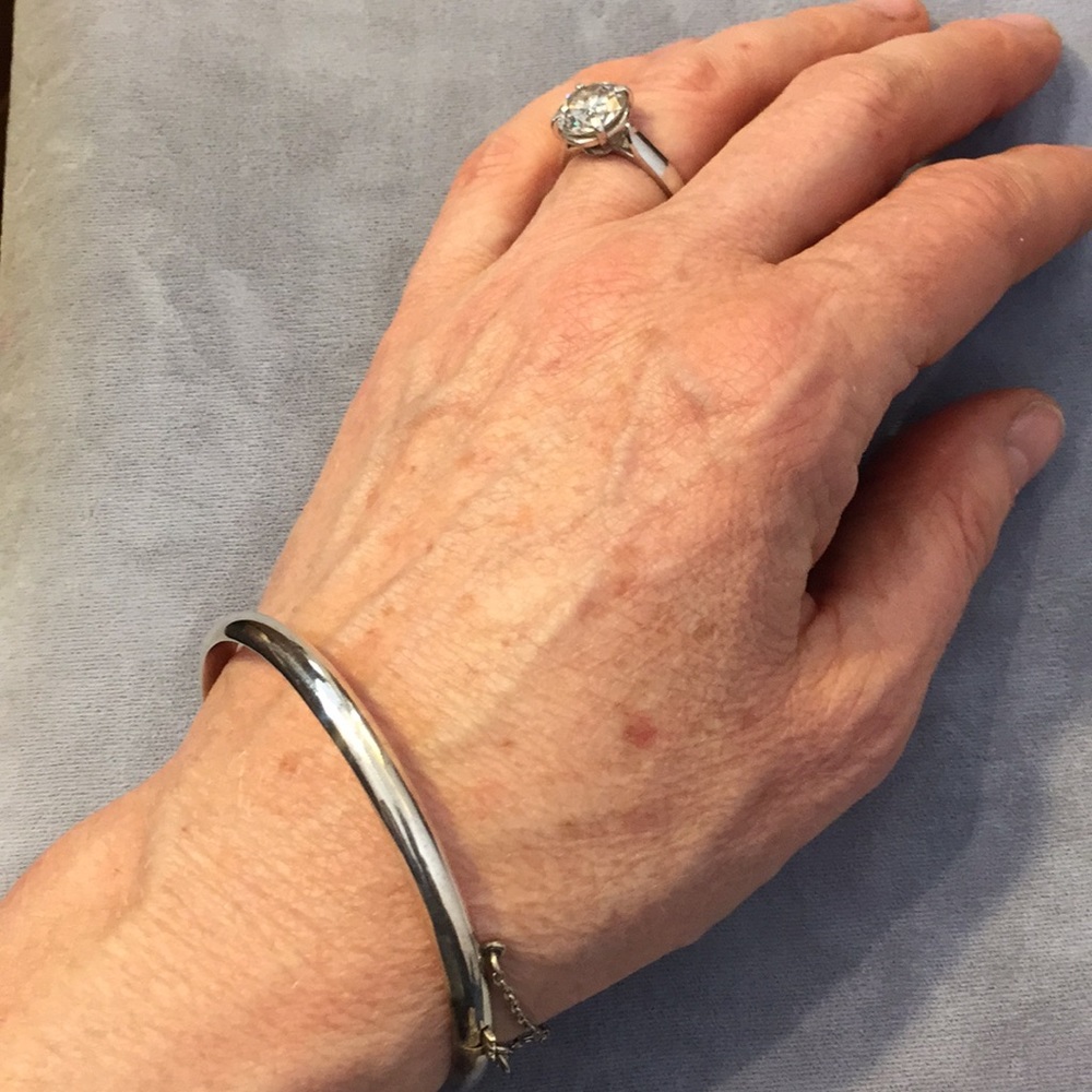 Sterling silver bangle bracelet